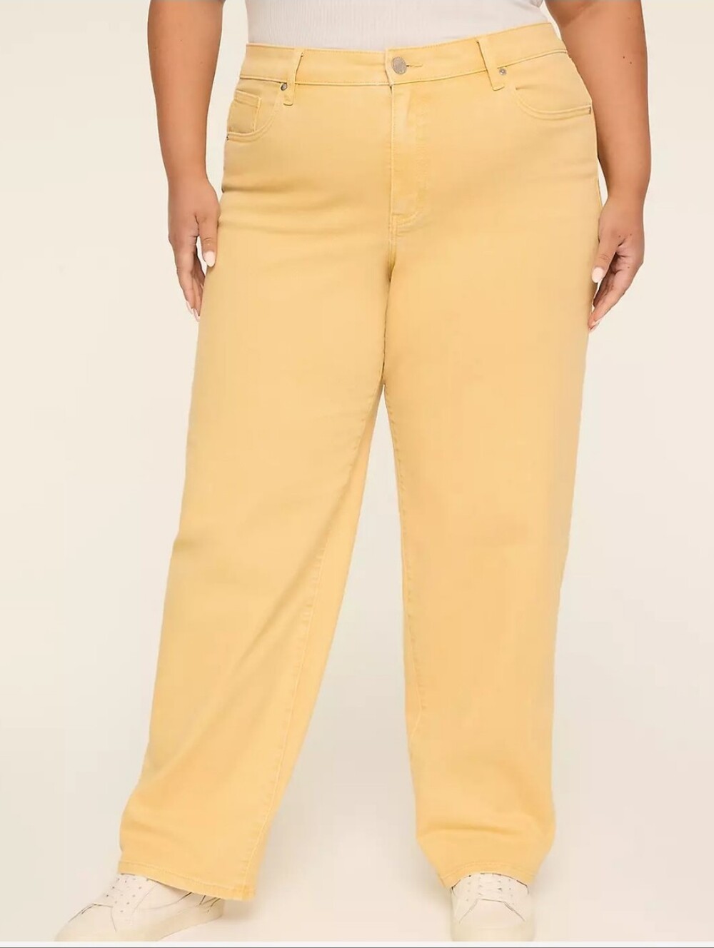 Two Lane Bryant Navy Hight Rise Jegging and Yellow Hight Rise Relaxed Jeans
